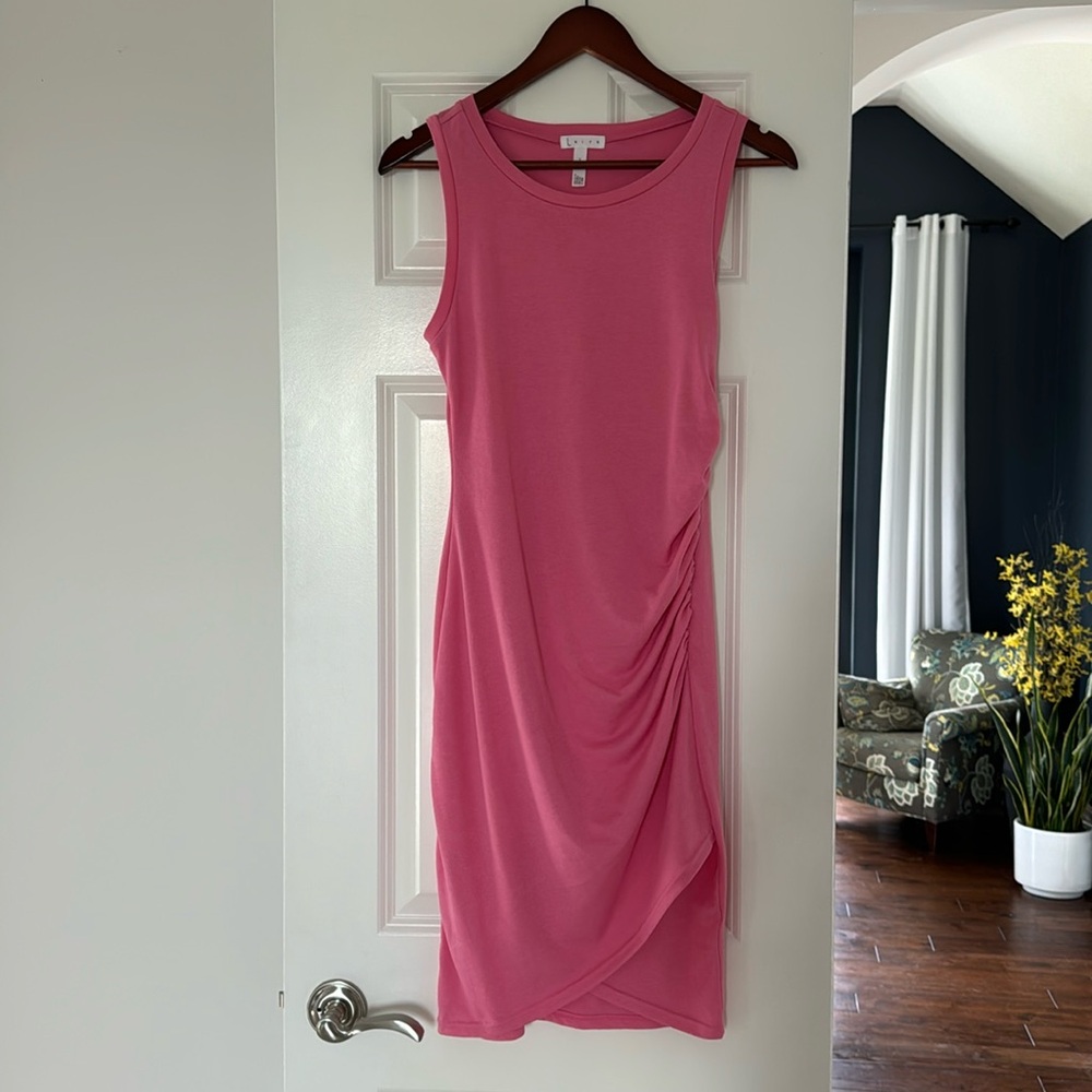 Leith Ruched Body-Con Tank Dress